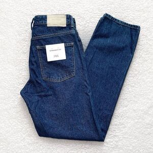 Zara Men's Straight Jeans - Dark Blue